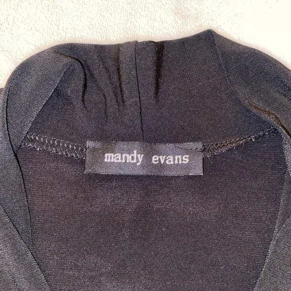 💙 Chic Black Sleeveless Top by Mandy Evan’s Size M - Picture 7 of 9